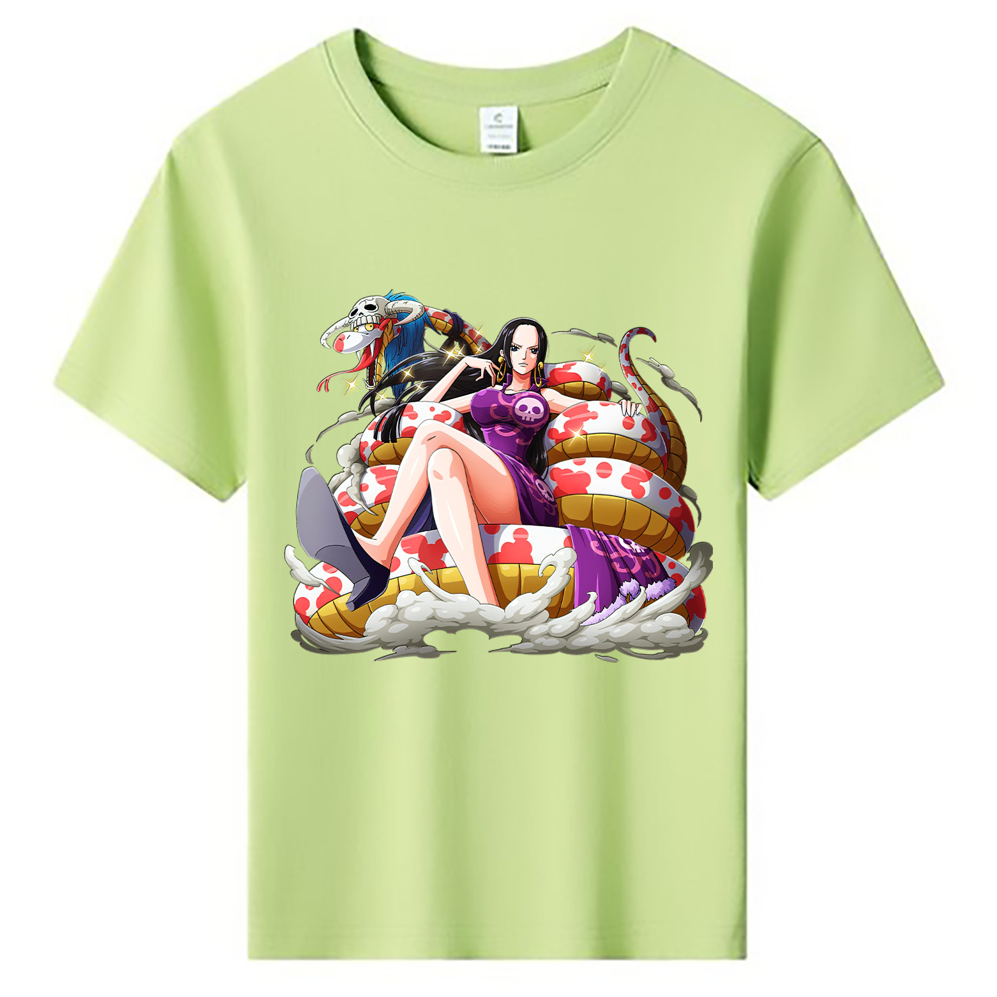 ワンピース ボア・ハンコック ONE PIECE Boa·Hancock 綿100％キッズTシャツ（フロントプリント）